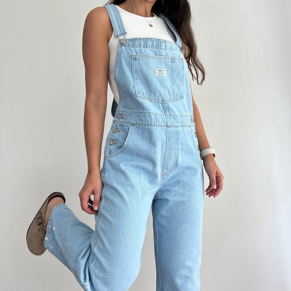 Levi's Light Blue Denim Overalls Jumpsuit